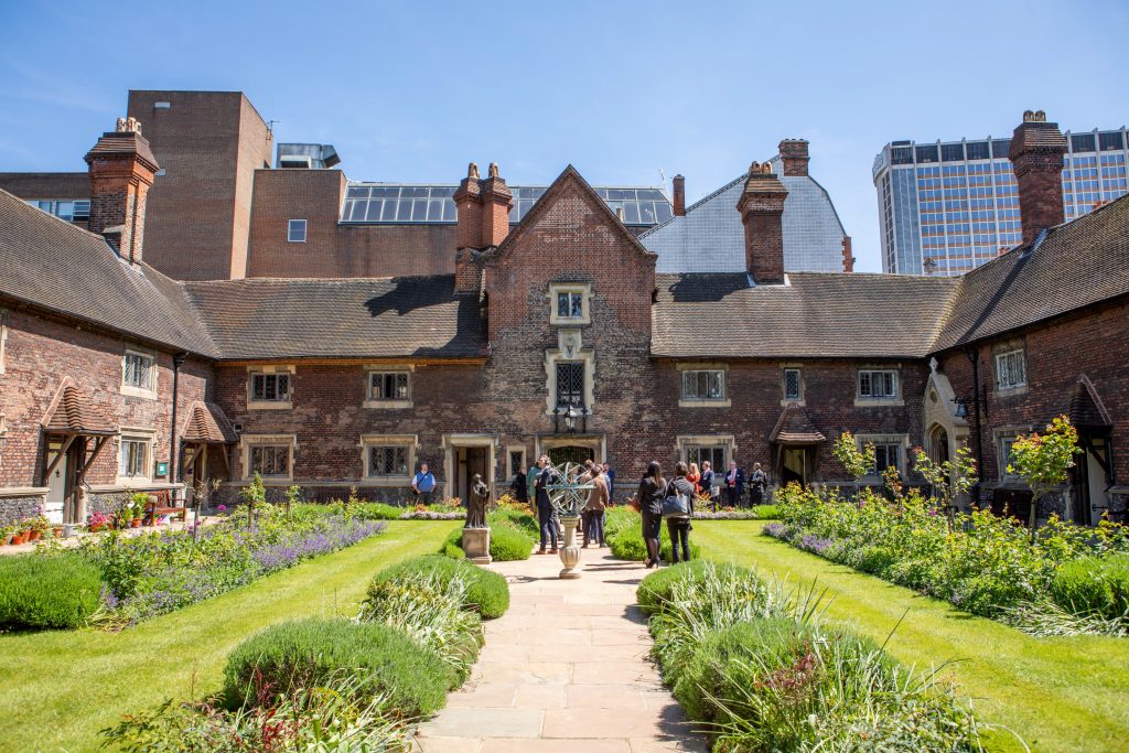 Whitgift Almshouses with courtyard