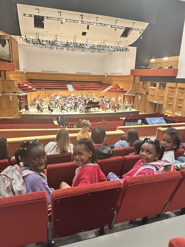 Young students enrolled at the Yamaha Music School at Fairfield Halls enjoyed an exclusive pre-concert workshop and open rehearsal with the Estonian National Symphony Orchestra in June 2023.